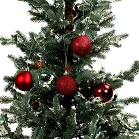 40 Pack 2" Red Solid & Glitter Shatterproof Ball Ornaments by Ashland®