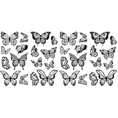 RoomMates Color Your Own Butterflies Peel & Stick Wall Decals