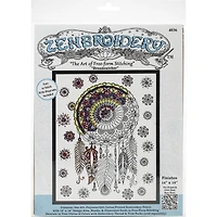 Design Works™ Zenbroidery Trendy Dream Catcher Stamped Embroidery Kit