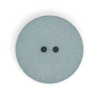 Dritz® 28mm Dark Turquoise Recycled Hemp Round Floral Button, 3ct.