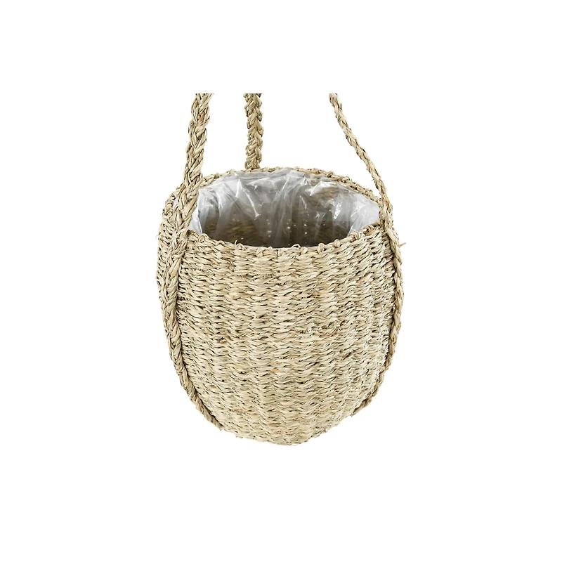 Hello Honey® Handwoven Hanging Seagrass Basket Planter