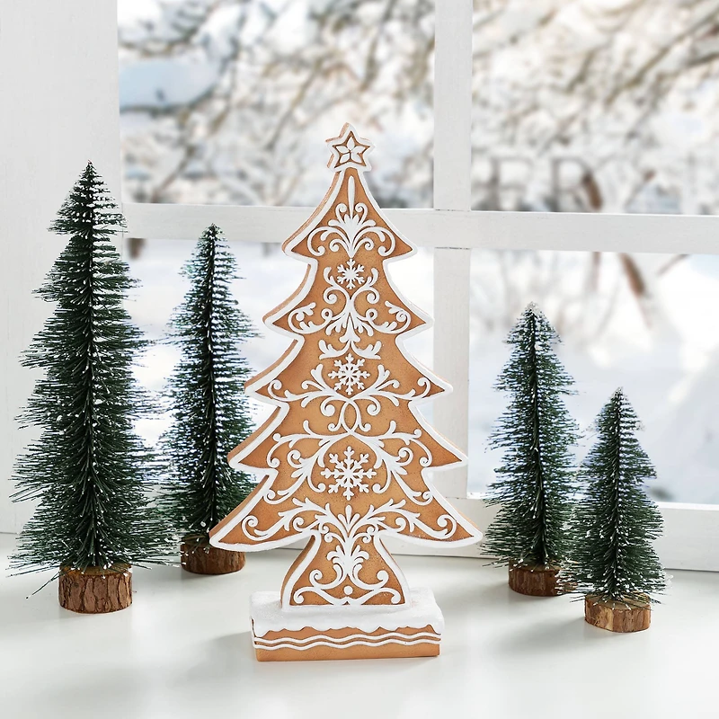 Glitzhome® 14.5" Resin Christmas Tree Table Decor