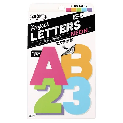 ArtSkills® 2.5" Neon 335 Piece Paper Poster Letter Set