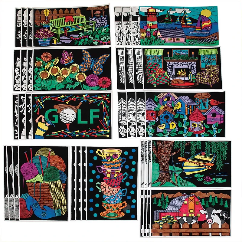 S&S® Worldwide Landscape Velvet Art Poster, 50ct.