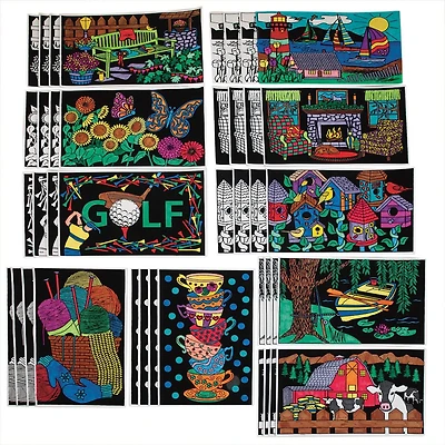 S&S® Worldwide Landscape Velvet Art Poster, 50ct.