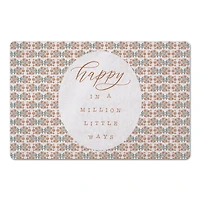 Happy in a Million Little Ways Floor Mat, 18" x 27"