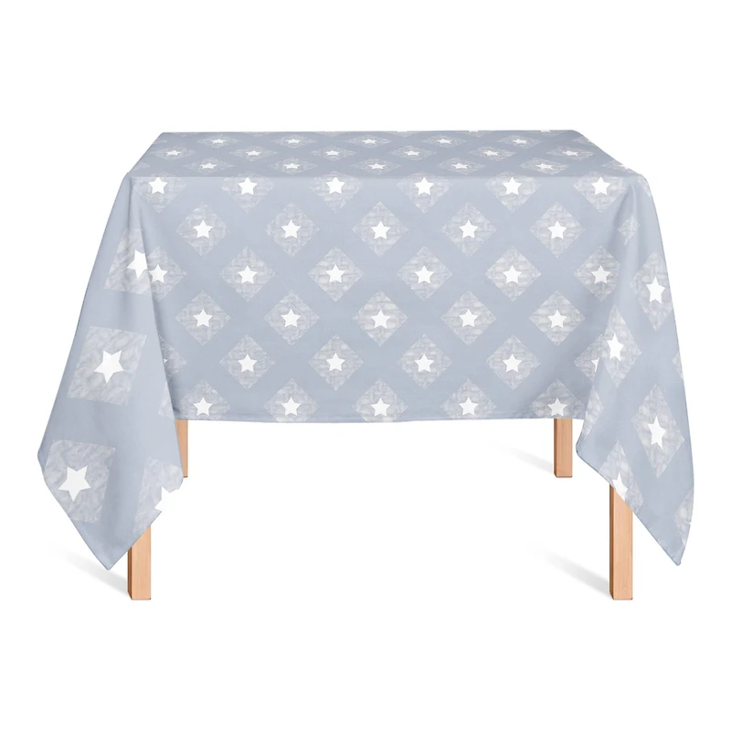 Designs Direct Star Check Pattern Tablecloth