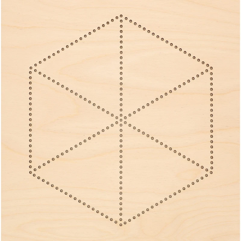 Leisure Arts® Hexagon Flower Stitched String Art Shadow Box Kit