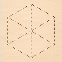 Leisure Arts® Hexagon Flower Stitched String Art Shadow Box Kit