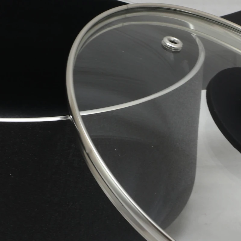 Oster Ashford 2qt. Black Aluminum Nonstick Sauce Pan With Tempered Glass Lid