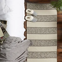 DII® Variegated Stripe Recycled Yarn Floor Runner