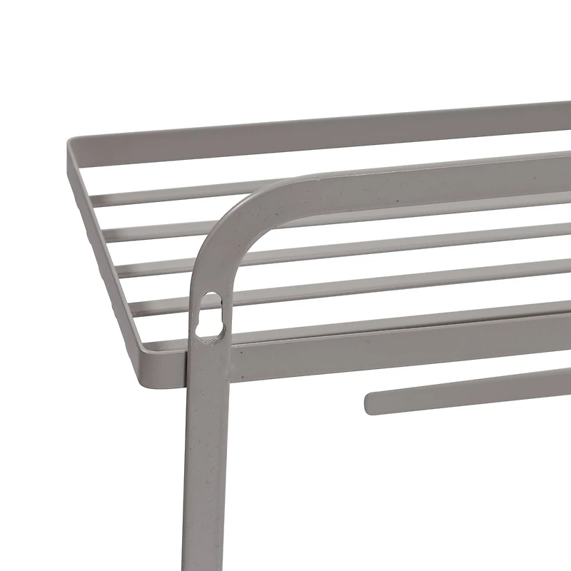 Honey Can Do Gray Spice Rack & Paper Towel Holder