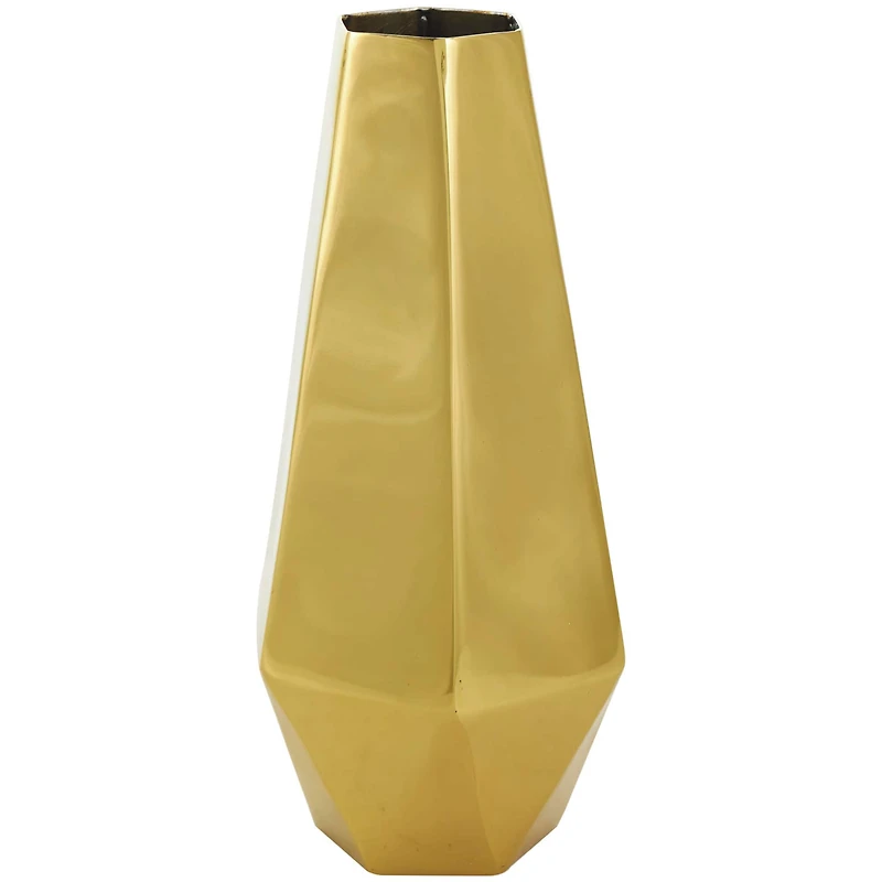 Stainless Steel Geometric Hexagon Shaped Vase Set