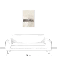 Shimmer Gray Abstract I 20" x 30" Canvas Wall Art