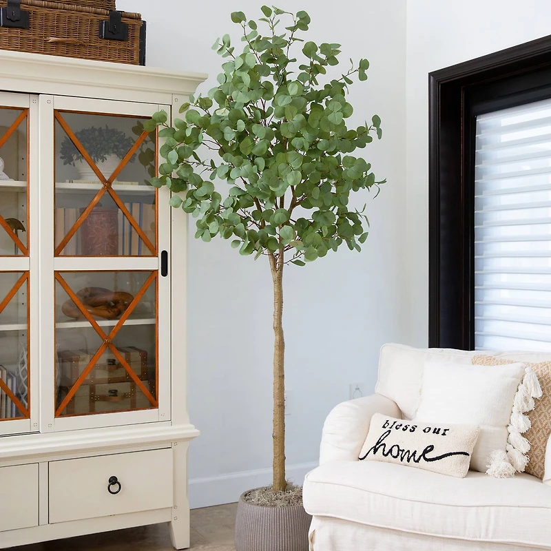 7ft. Potted Artificial Eucalyptus Tree