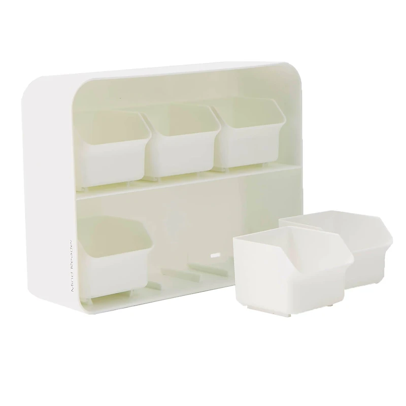 Mind Reader White 6 Drawer Tea Bag Holder