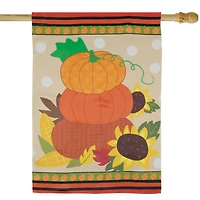 40" Pumpkins & Sunflowers Autumn Harvest Garden Flag