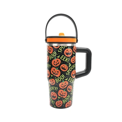 20oz. Jack-O'-Lantern Stainless Steel Insulated Tumbler by Ashland®