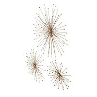 Gold Metal Modern Wall Décor Set