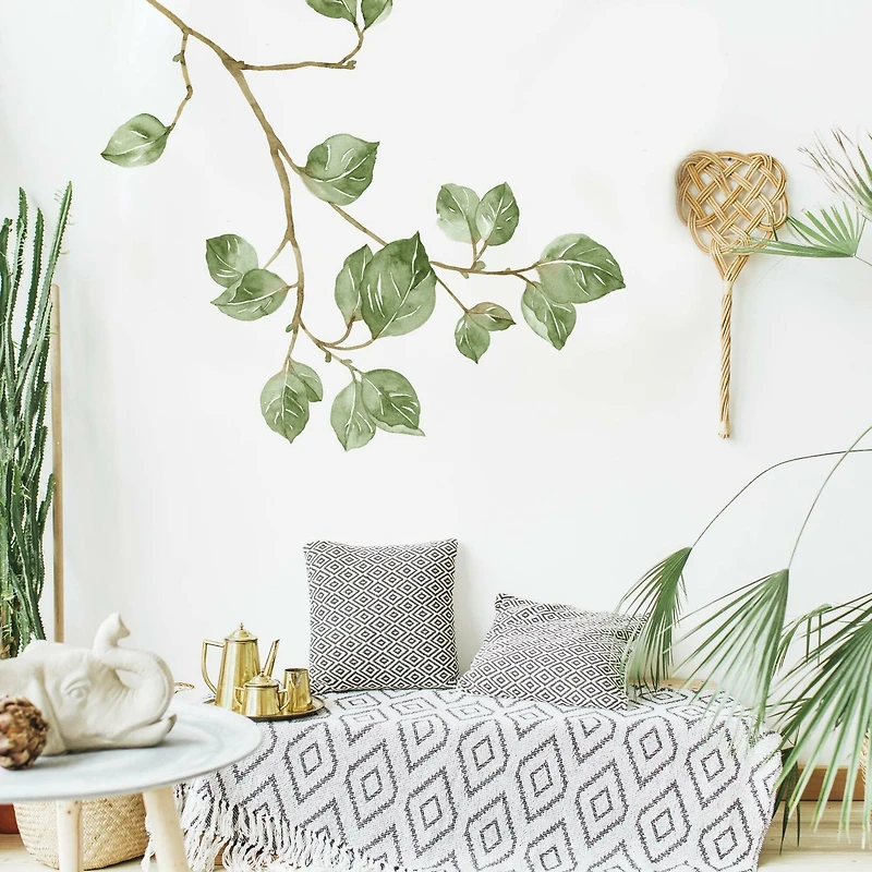 RoomMates Leaf Twig Peel & Stick Giant Wall Decals