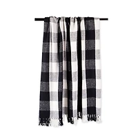 DII® Black & White Buffalo Check Throw