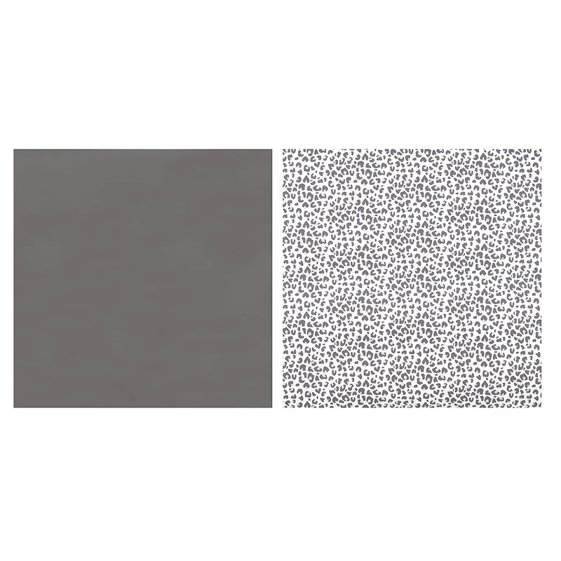 12" x 12" Snow Leopard & Black Sublimation Sheets by Make Market®