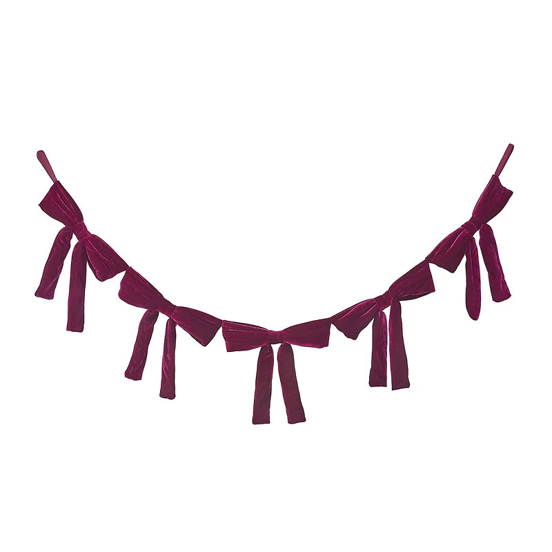 6ft. Big Bow Garland by Ashland