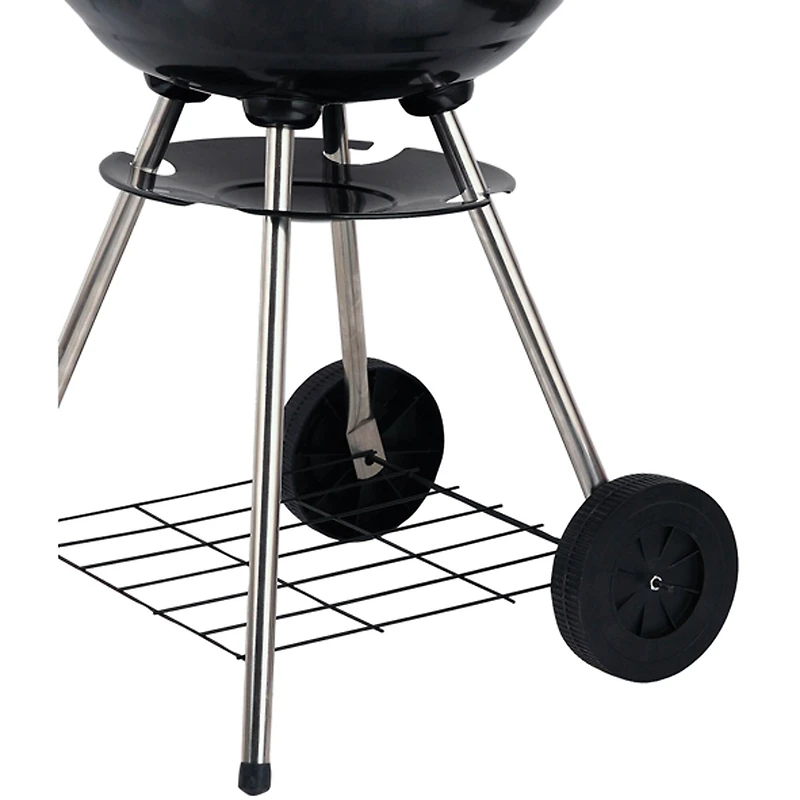 Brentwood 17" Portable Charcoal BBQ Grill with Wheels