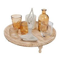 Hello Honey® Yoga Figure & Glass Votive Candle Holder Set