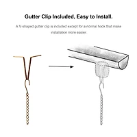 Glitzhome® 8.5ft. Faux Copper Patina Finish Fish Shaped Rain Chain