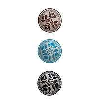 Hello Honey® 4.5" Hand Painted Botanical Stoneware Bowl Set