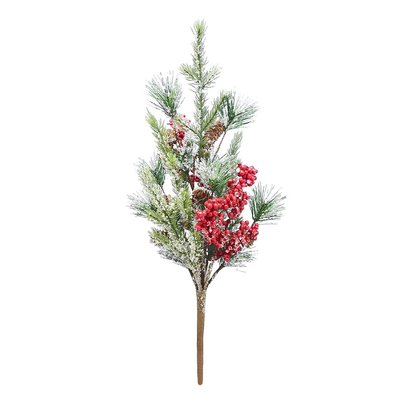 22" Icy Pine, Berry & Pinecone Deluxe Bush by Ashland®