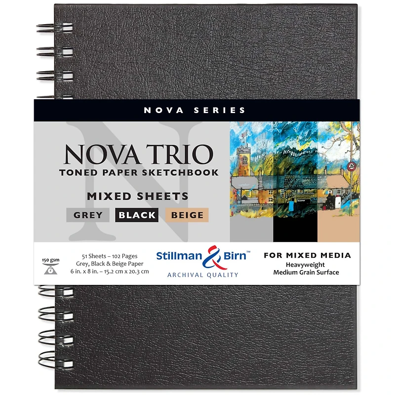 Stillman & Birn™ Nova Series Toned Paper Spiral Mixed Media Sketchbook