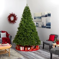 9ft. Pre-Lit Sierra Spruce Artificial Christmas Tree, Clear LED Lights