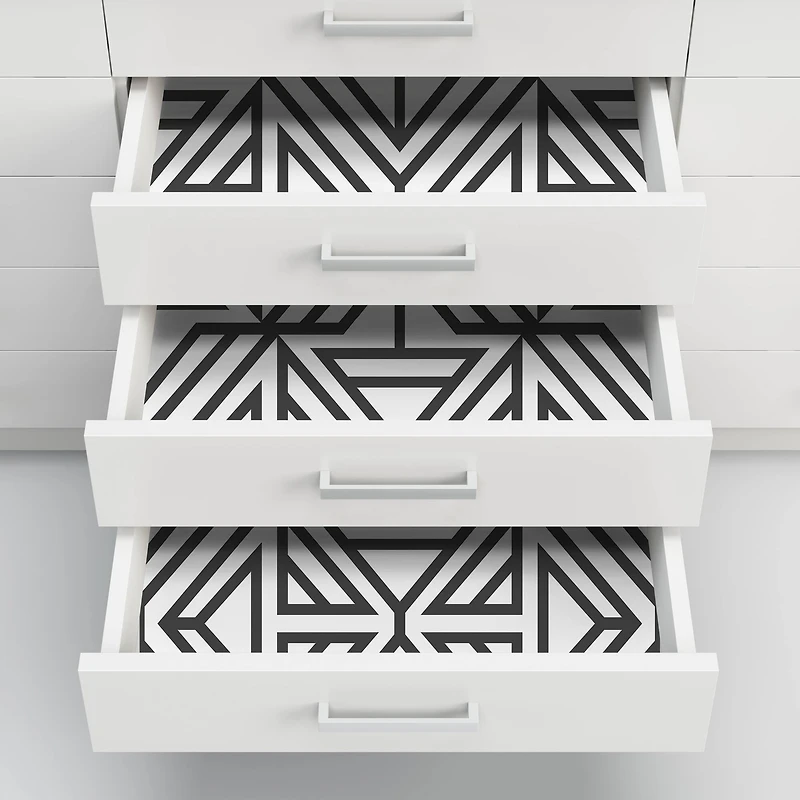 NuWallpaper Black Linear Peel & Stick Wallpaper