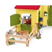Schleich Farm World Yellow Large Farm Playset