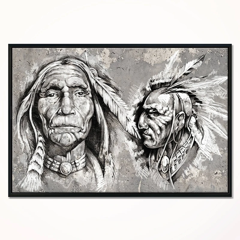 Designart - Native American Indian Heads