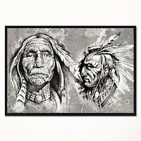 Designart - Native American Indian Heads