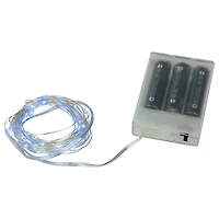 100ct Blue LED Micro Fairy Lights  16ft Copper Wire