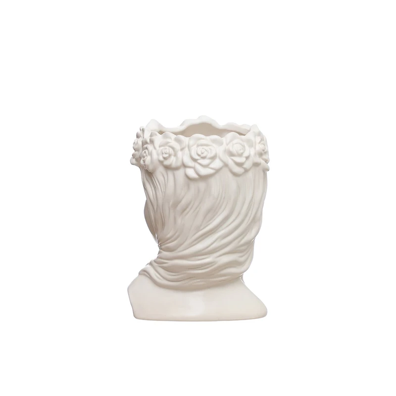 7.5" Head Bust Ceramic Planter by Ashland®