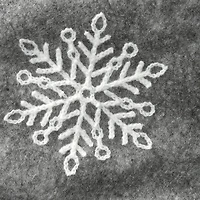 18" Gray Christmas Stocking With Snowflakes