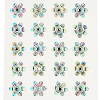 Clear Iridescent Bling Flower Stickers By Recollections™
