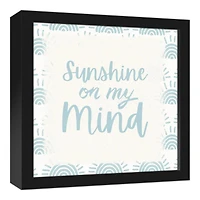 Sunshine On my Mind Black Framed Canvas