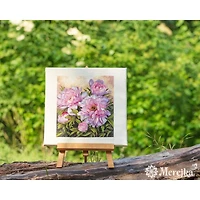 Merejka Tender Peonies Counted Cross Stitch Kit