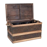 Household Essentials Embossed Decorative Trunk (Large)