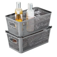 Simplify Slide 2 Stack It Small Storage Tote Baskets