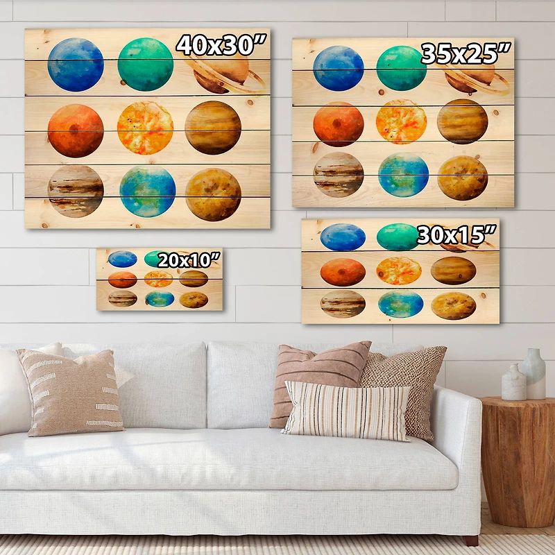Designart - Various Planets In Orbit