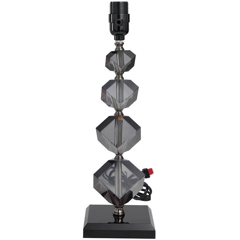Black Crystal Geometric Diamond Inspired Table Lamp