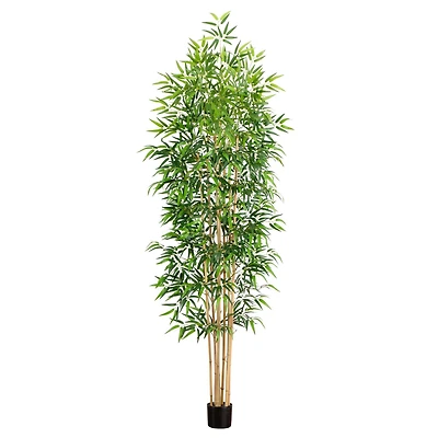 9ft. Potted Bamboo Tree with Real Bamboo Trunks