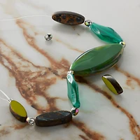 6 Packs: 13 ct. (78 total) Smooth Green Czech Glass Oval Beads by Bead Landing™